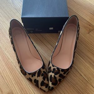 Jcrew Laney Pumps in Leopard Calf Hair sz 9 NIB